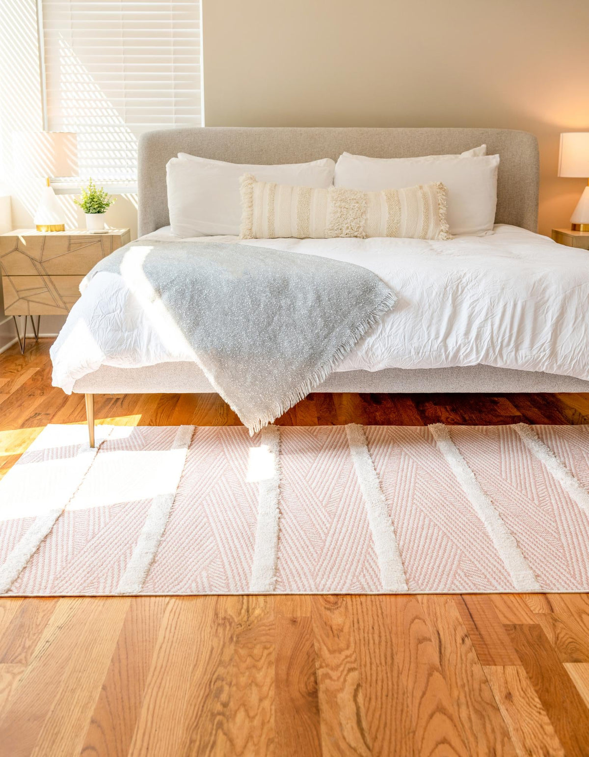 Marbella Meadows Collection Area Rug -  Alhambra Rectangle Pink  lifestyle 10
