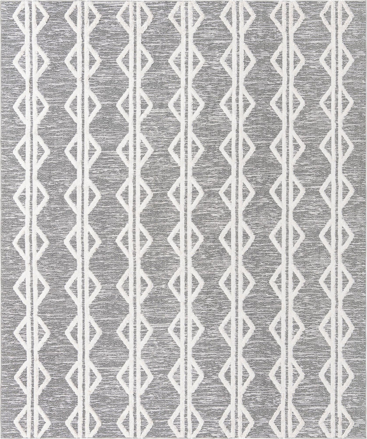 Marbella Meadows Collection Area Rug -  Azul Rectangle Anthracite Gray Main