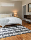 Marbella Meadows Collection Area Rug -  Azul Rectangle Black  lifestyle 12