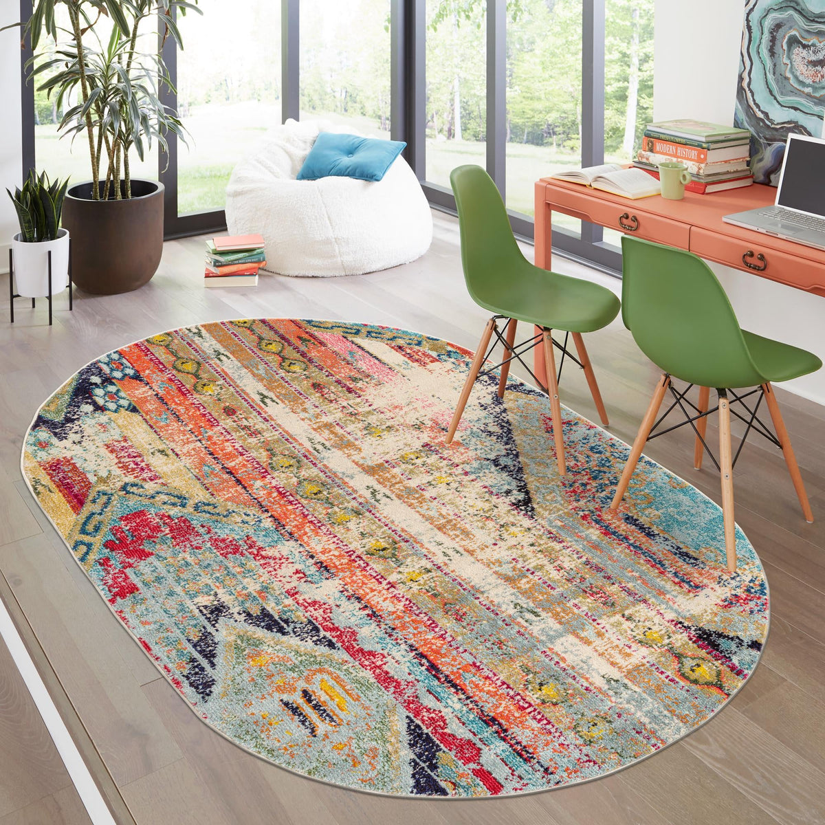 Sedona Vista Collection Area Rug -  Cholla Oval Multi  lifestyle 131