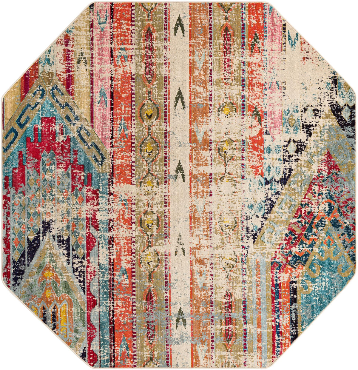 Sedona Vista Collection Area Rug -  Cholla Octagon Multi  lifestyle 24