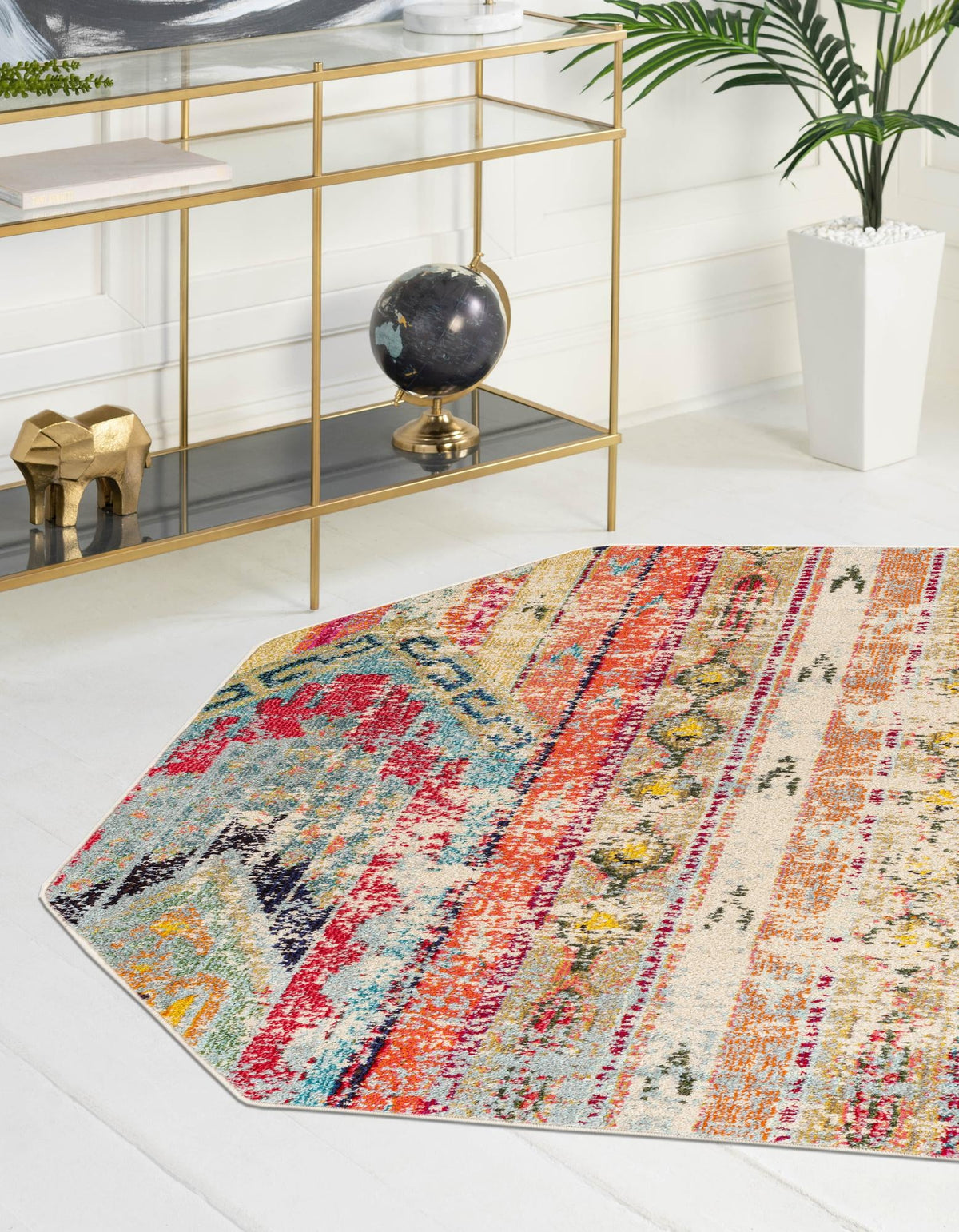 Sedona Vista Collection Area Rug -  Cholla Octagon Multi  lifestyle 52