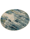 Chromatic Oasis Collection Area Rug -  Serene Round Light Blue  lifestyle 32