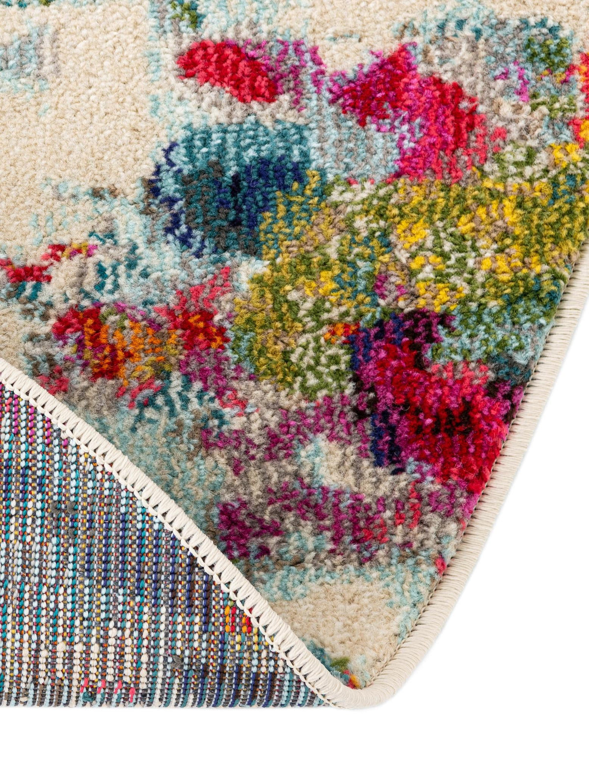 Chromatic Oasis Collection Area Rug -  Blush Oval Multi  lifestyle 134