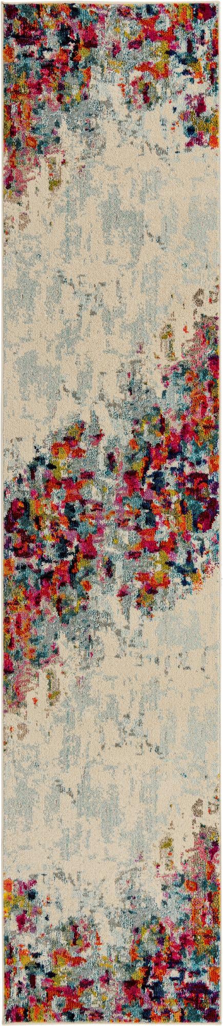 Chromatic Oasis Collection Area Rug -  Blush Runner Multi  lifestyle 60