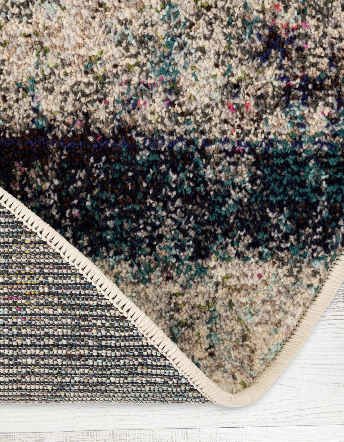 Chromatic Oasis Collection Area Rug -  Azure Oval Beige  lifestyle 37