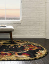 Rural Charm Collection Area Rug - Meadowbrook Oval Black  lifestyle 64