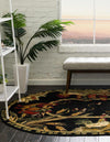 Rural Charm Collection Area Rug - Meadowbrook Oval Black  lifestyle 73