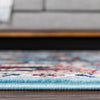 Persian Elegance Collection Area Rug -  Tabriz Square Blue  lifestyle 64