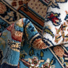 Persian Elegance Collection Area Rug -  Tabriz Square Blue  lifestyle 75