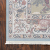 Persian Elegance Collection Area Rug -  Tabriz Square Blue  lifestyle 80