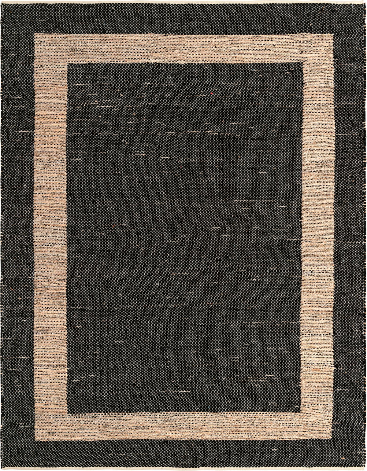 Osian Looms Collection Area Rug - Durham Rectangle Black  lifestyle 6