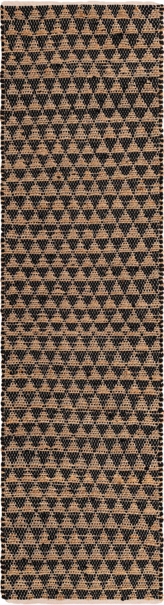 Osian Looms Collection Area Rug - Mumbai Runner Black  lifestyle 79