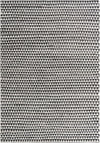 Osian Looms Collection Area Rug - Mumbai Rectangle Black and White  lifestyle 2