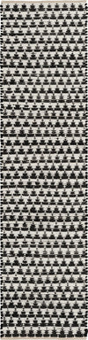Osian Looms Collection Area Rug - Mumbai Runner Black and White  lifestyle 81