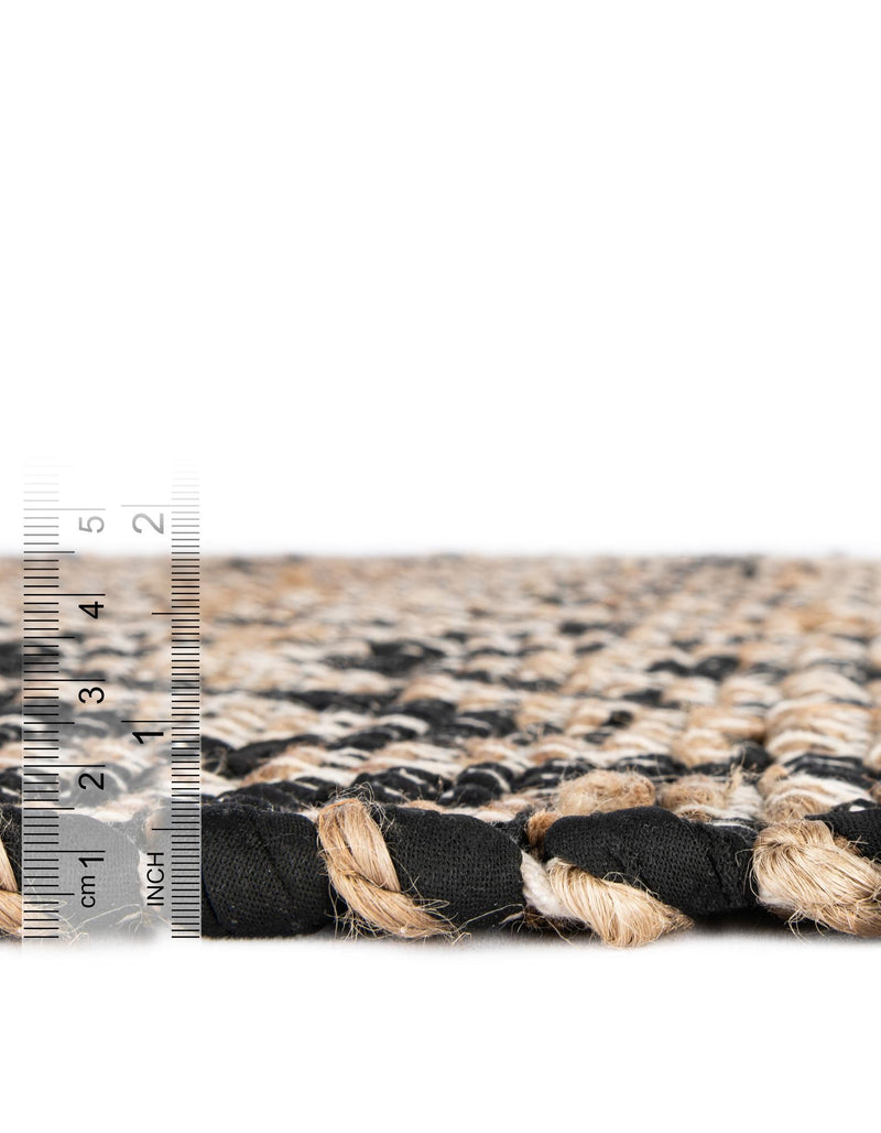 Osian Looms Collection Area Rug - Colaba Rectangle Black  lifestyle 71