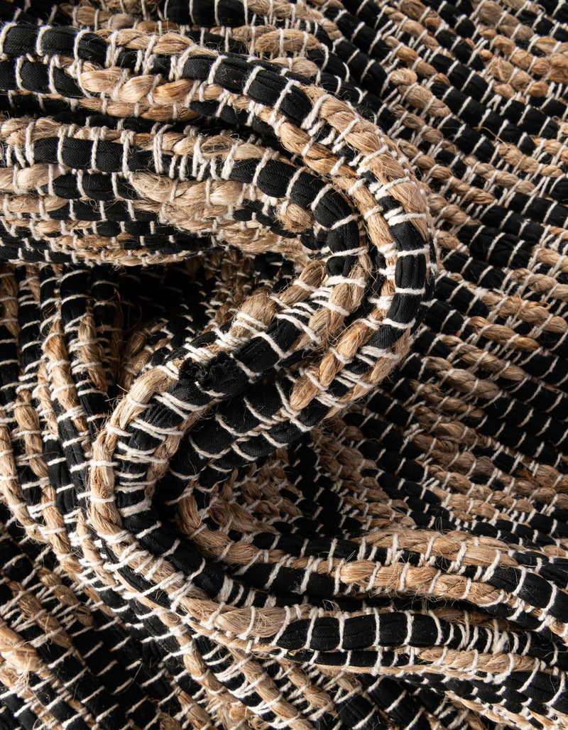 Osian Looms Collection Area Rug - Colaba Rectangle Black  lifestyle 76