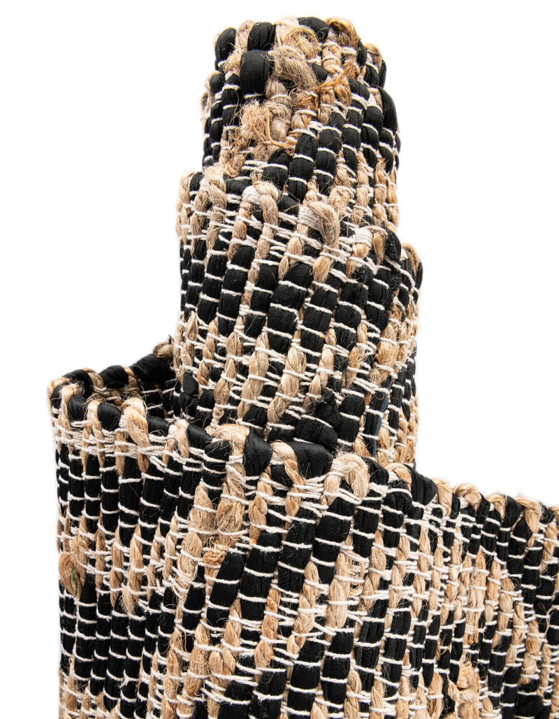 Osian Looms Collection Area Rug - Colaba Rectangle Black  lifestyle 79