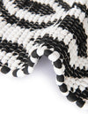 Osian Looms Collection Area Rug - Colaba Rectangle Black and White  lifestyle 59