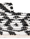 Osian Looms Collection Area Rug - Colaba Rectangle Black and White  lifestyle 75