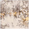 Lunar Luxe Collection Area Rug - Selene Square Ivory Beige  lifestyle 23