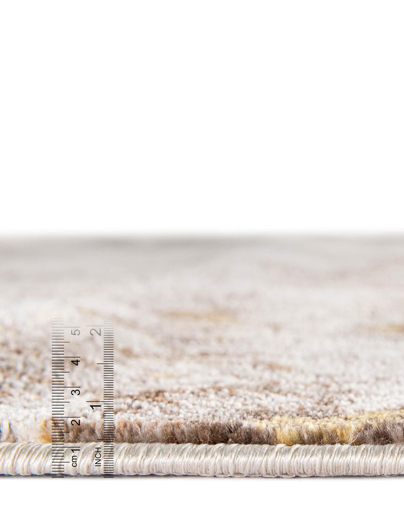 Lunar Luxe Collection Area Rug - Selene Square Ivory Beige  lifestyle 92