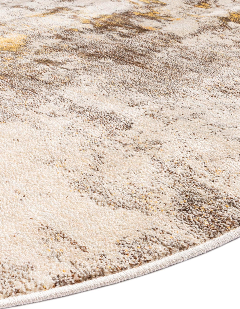 Lunar Luxe Collection Area Rug - Selene Oval Ivory Beige  lifestyle 94