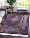 Imperial Manor Collection Area Rug -  Kensington Rectangle Burgundy  lifestyle 2