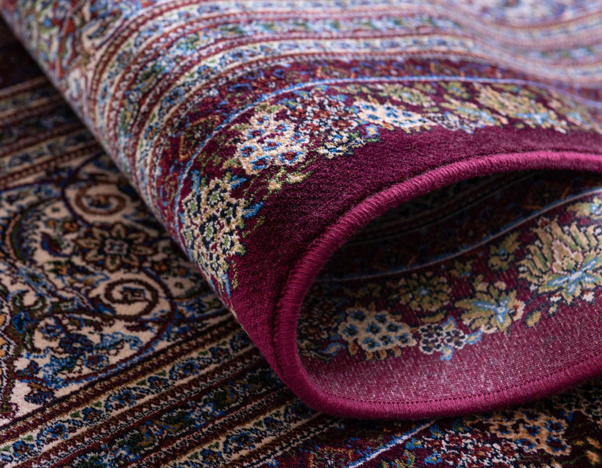 Imperial Manor Collection Area Rug -  Kensington Rectangle Burgundy  lifestyle 7