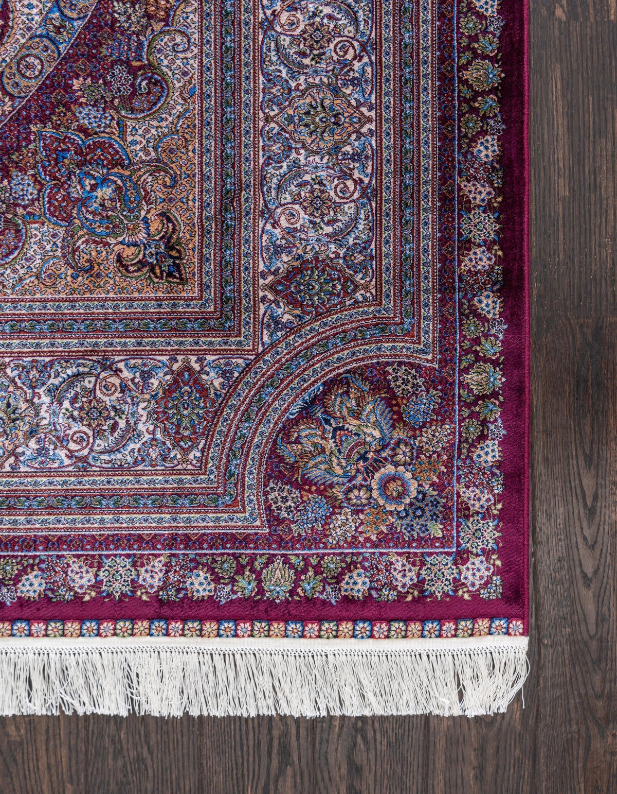 Imperial Manor Collection Area Rug -  Kensington Rectangle Burgundy  lifestyle 9