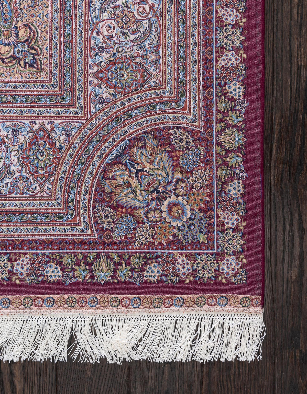 Imperial Manor Collection Area Rug -  Kensington Rectangle Burgundy  lifestyle 10