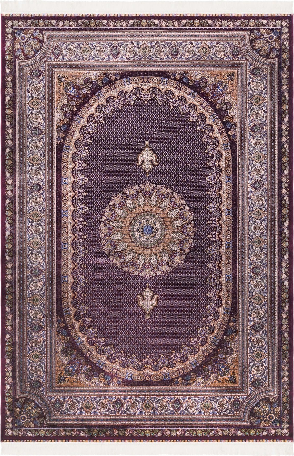 Imperial Manor Collection Area Rug -  Kensington Rectangle Burgundy Main