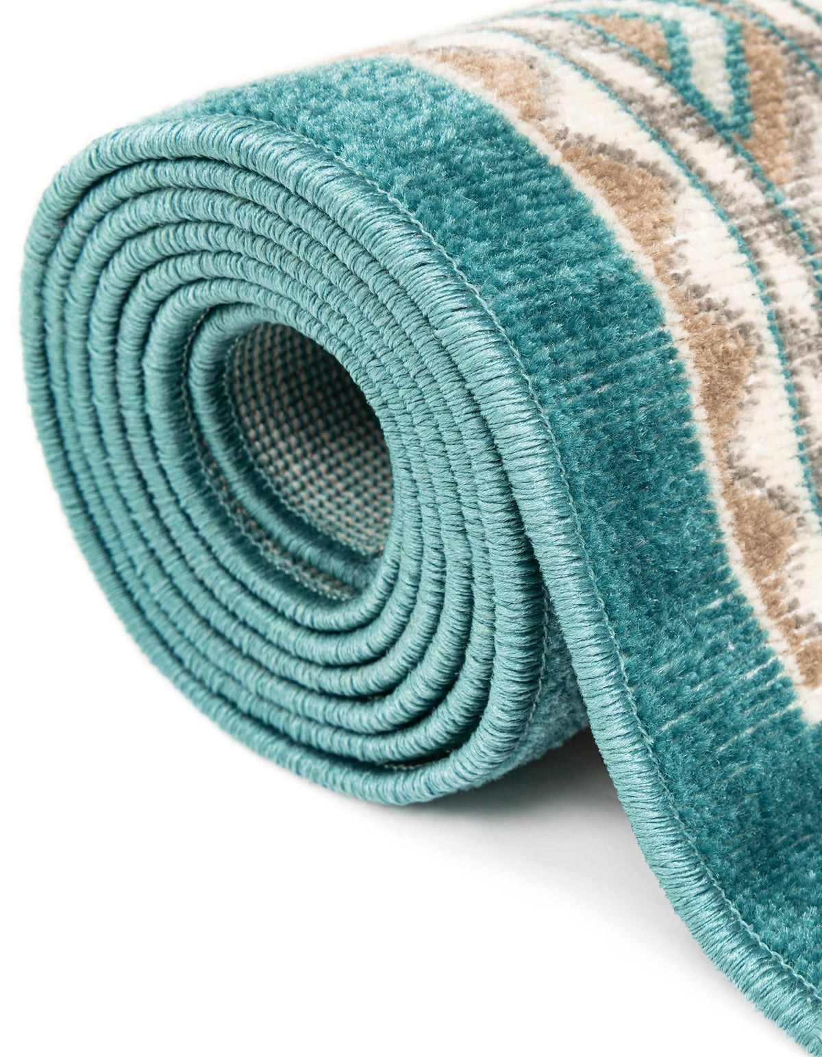 Soho Elegance Collection Area Rug -  Mercer (Turquoise) Oval Turquoise  lifestyle 46