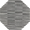 Soho Elegance Collection Area Rug -  Hudson (Black) Octagon Black  lifestyle 20