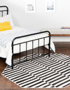 Soho Elegance Collection Area Rug -  Hudson (Black) Octagon Black  lifestyle 32