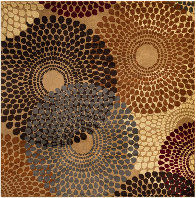 Bistro Lounge Collection Area Rug -  Cappuccino Square Beige  lifestyle 18
