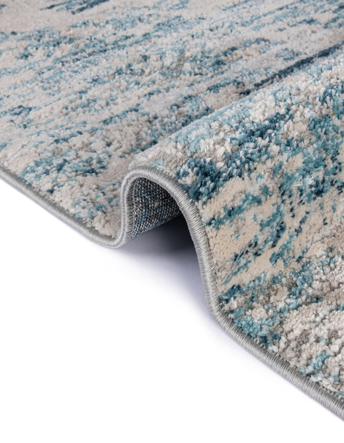 Serenity Sands Collection Area Rug - Dunescape Rectangle Blue  lifestyle 29