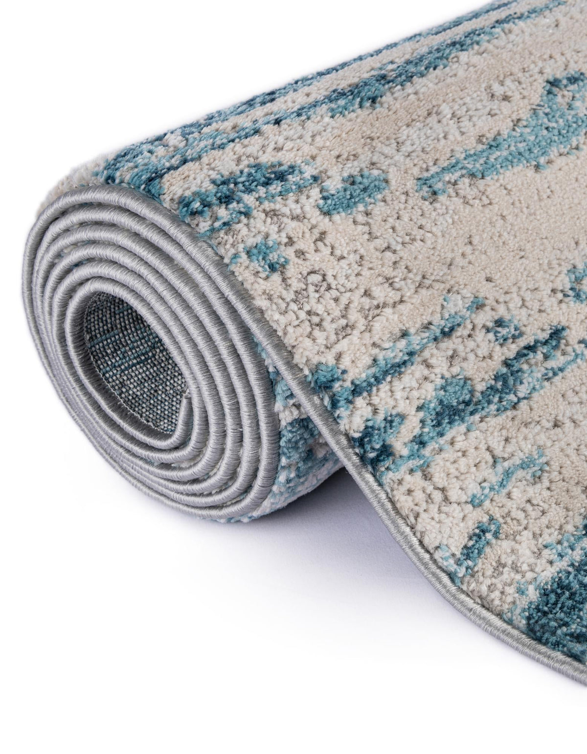 Serenity Sands Collection Area Rug - Dunescape Rectangle Blue  lifestyle 35