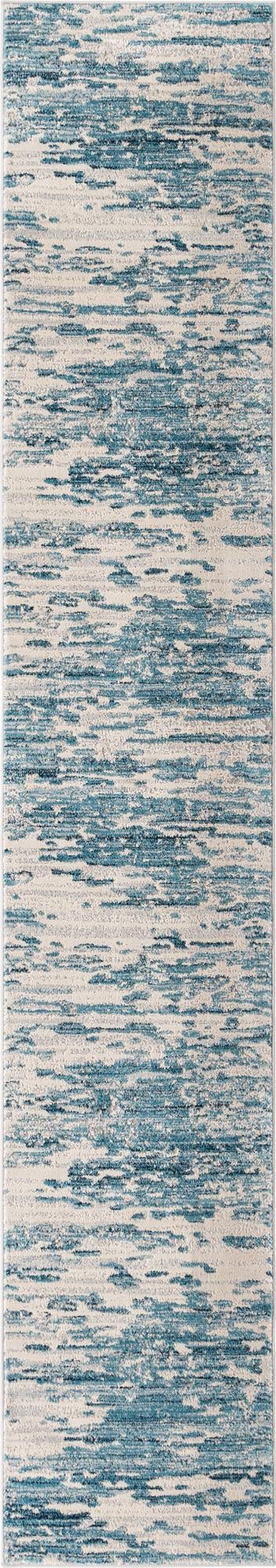Serenity Sands Collection Area Rug - Dunescape Runner Blue  lifestyle 52