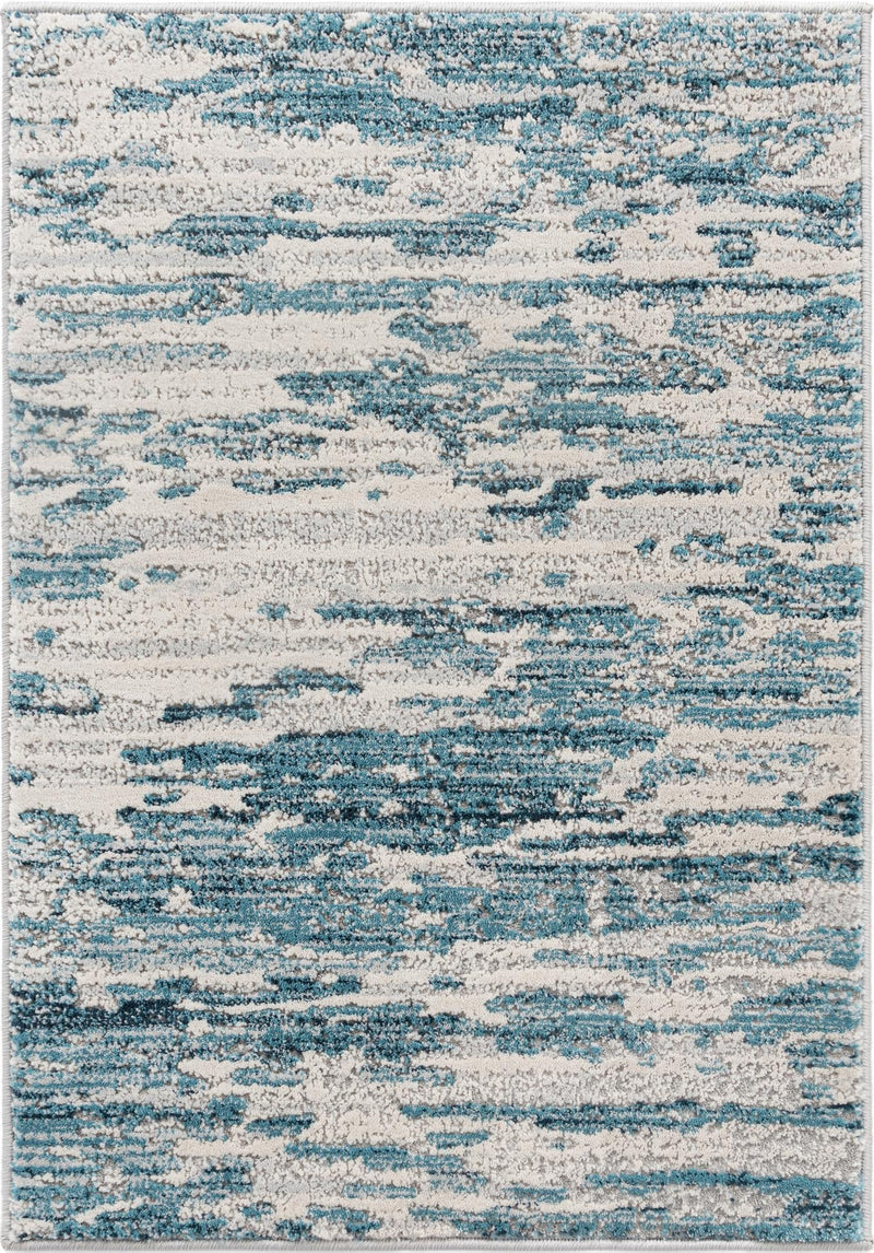 Serenity Sands Collection Area Rug - Dunescape Rectangle Blue  lifestyle 3