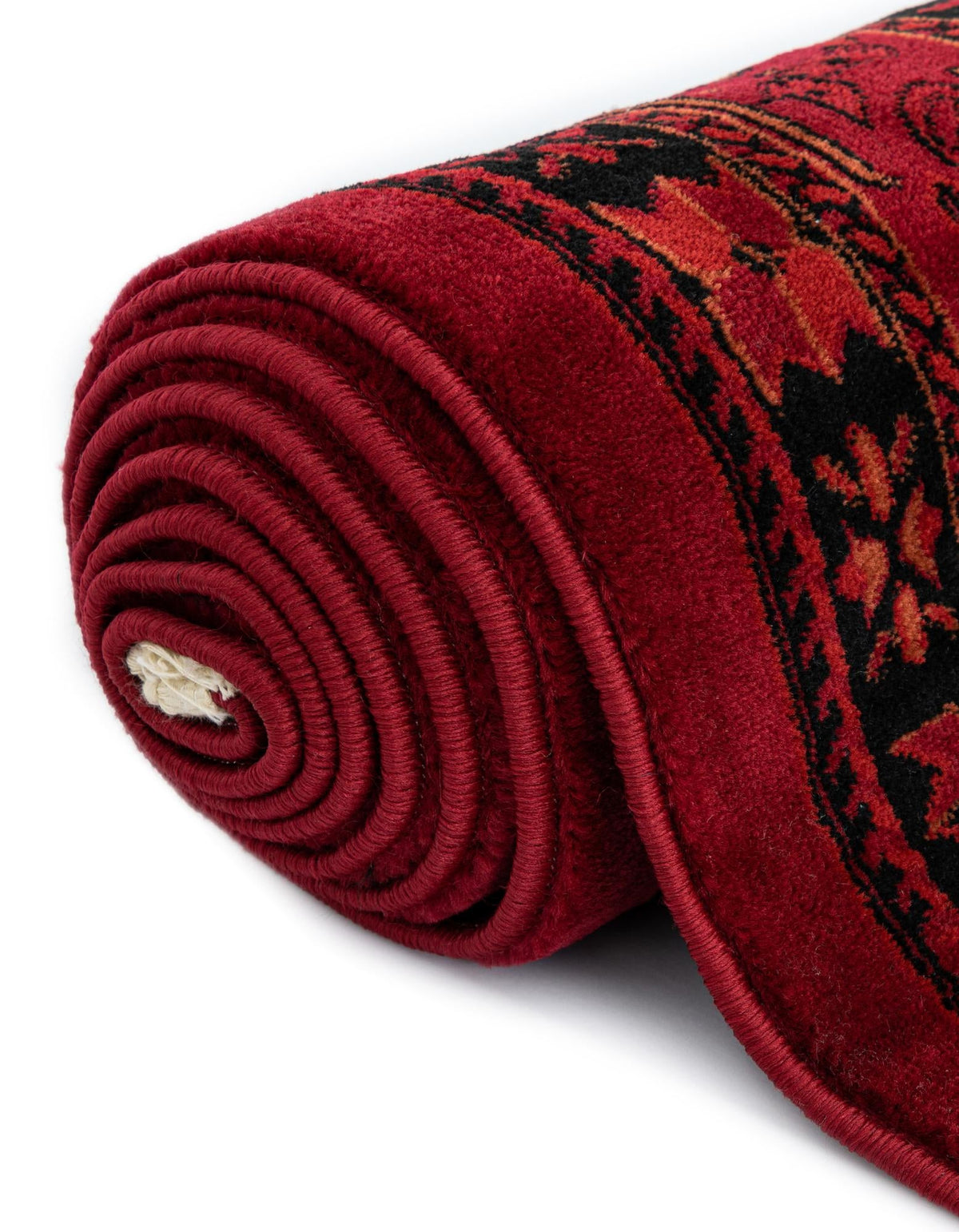 Samarkand Elegance Collection Area Rug -  Zarafshan Round Red  lifestyle 69