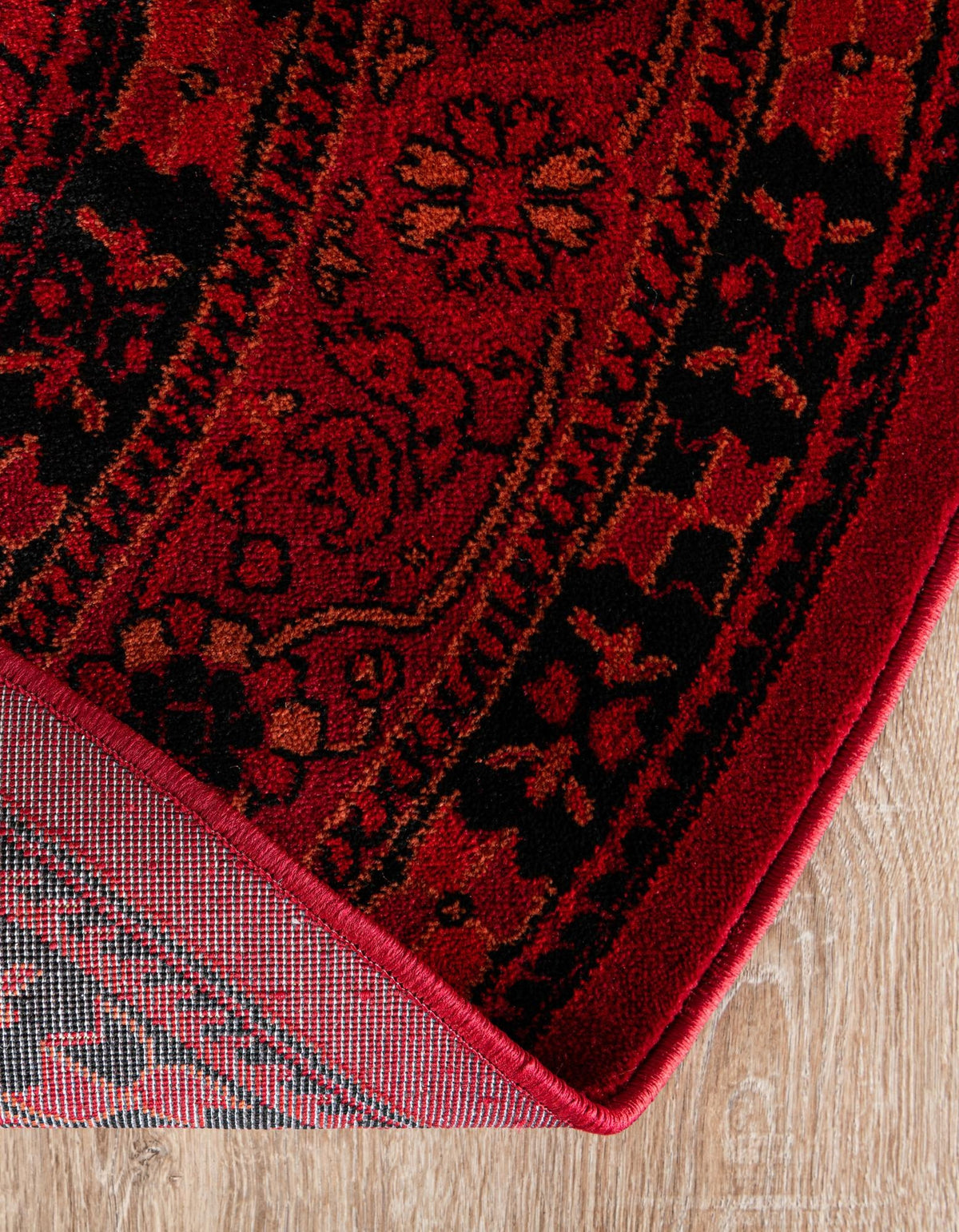 Samarkand Elegance Collection Area Rug -  Zarafshan Oval Red  lifestyle 32
