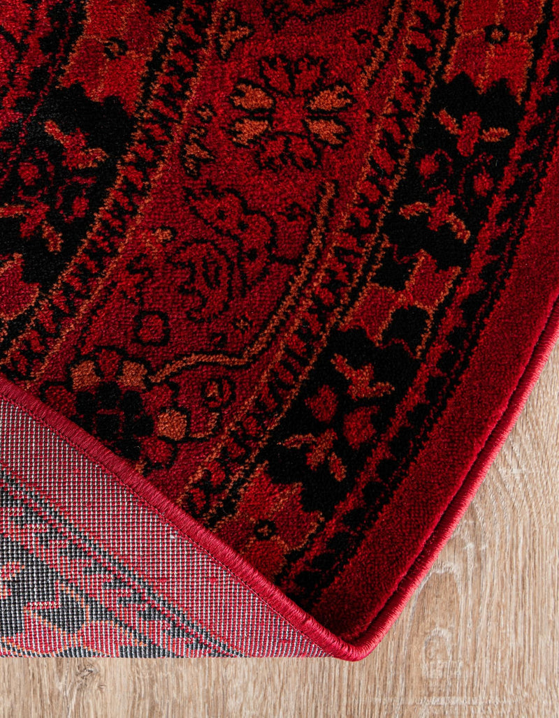 Samarkand Elegance Collection Area Rug -  Zarafshan Oval Red  lifestyle 32