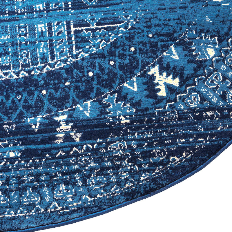 Savannah Elegance Collection Area Rug -  Tybee Oval Blue  lifestyle 103