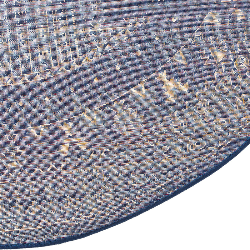 Savannah Elegance Collection Area Rug -  Tybee Oval Blue  lifestyle 109
