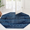 Savannah Elegance Collection Area Rug -  Tybee Octagon Blue  lifestyle 128
