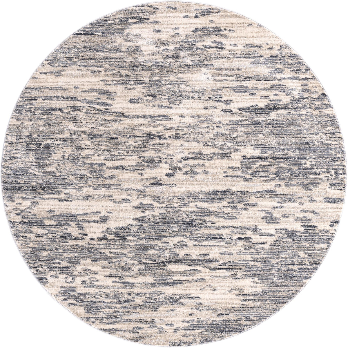 Serenity Sands Collection Area Rug - Dunescape Round Gray  lifestyle 76