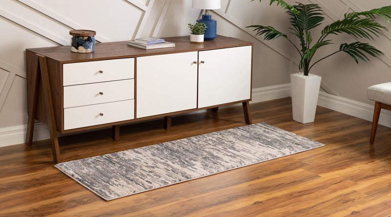 Serenity Sands Collection Area Rug - Dunescape Runner Gray  lifestyle 67
