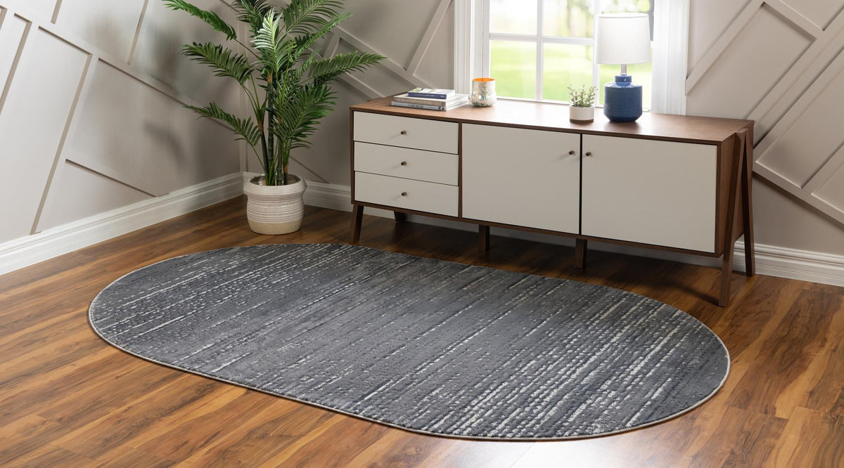 Serenity Sands Collection Area Rug -  Tranquilbay Oval Gray  lifestyle 47