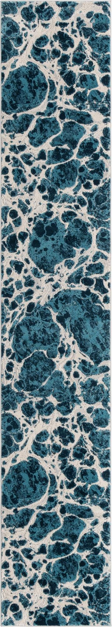 Serenity Sands Collection Area Rug -  Pebblebeach Runner Blue  lifestyle 29